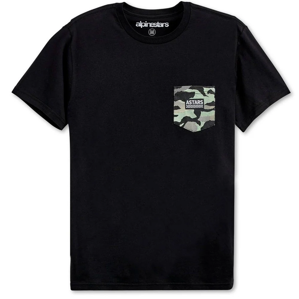 CAMISETA ALPINESTARs POCKET CAMO NEGRO