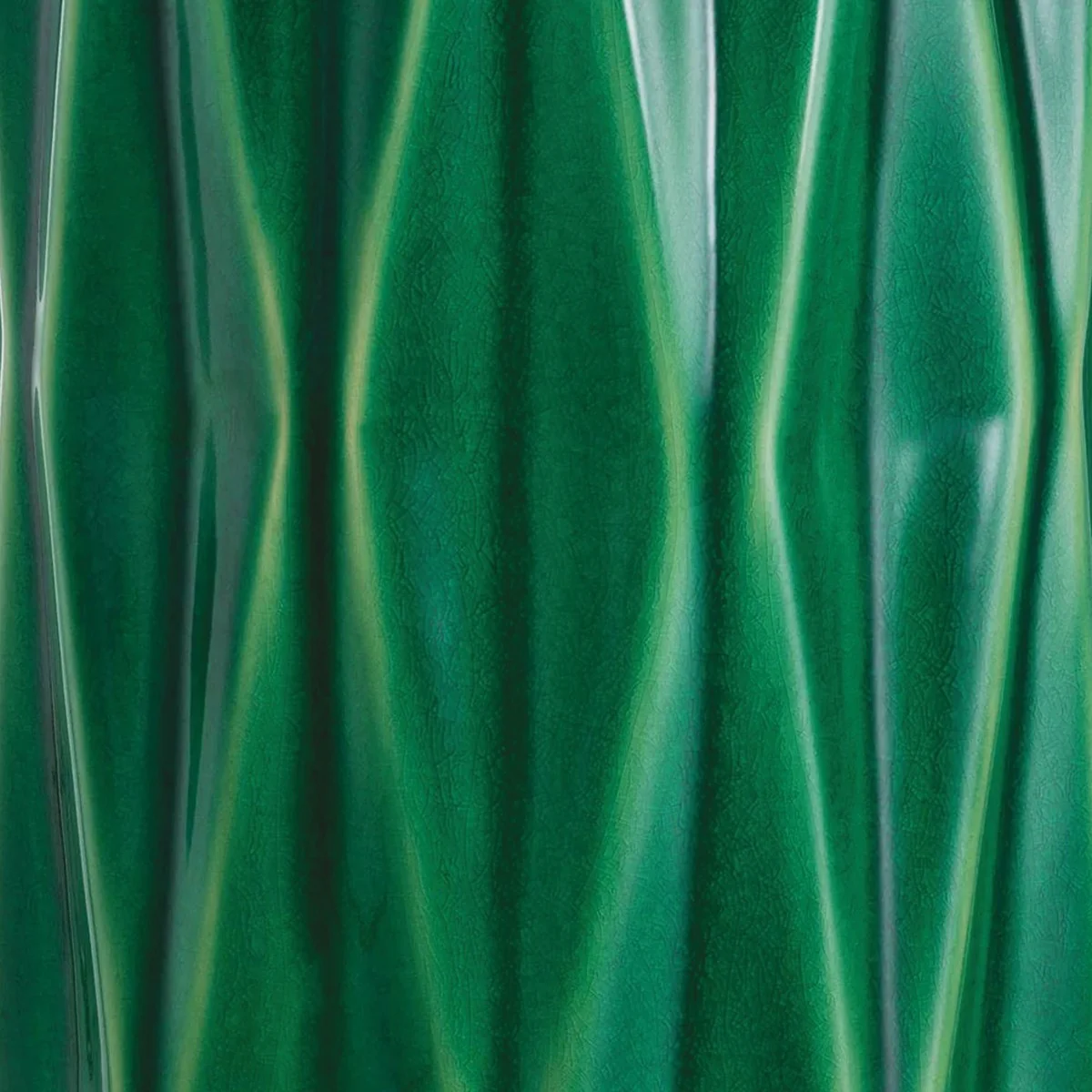 Luxury ceramic table lamp green / antique brass H. 88.5 cm