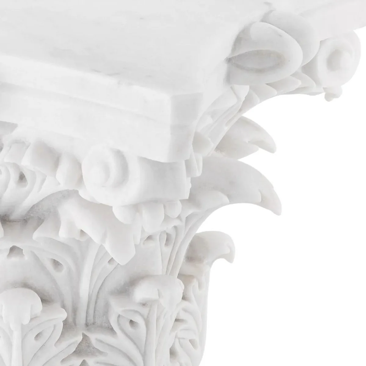 Luxury Baroque Marble Coffee Table White - Handcrafted Baroque Style Marble Living Room Table - Magnificent Luxury Baroque Marble Living Room Furniture