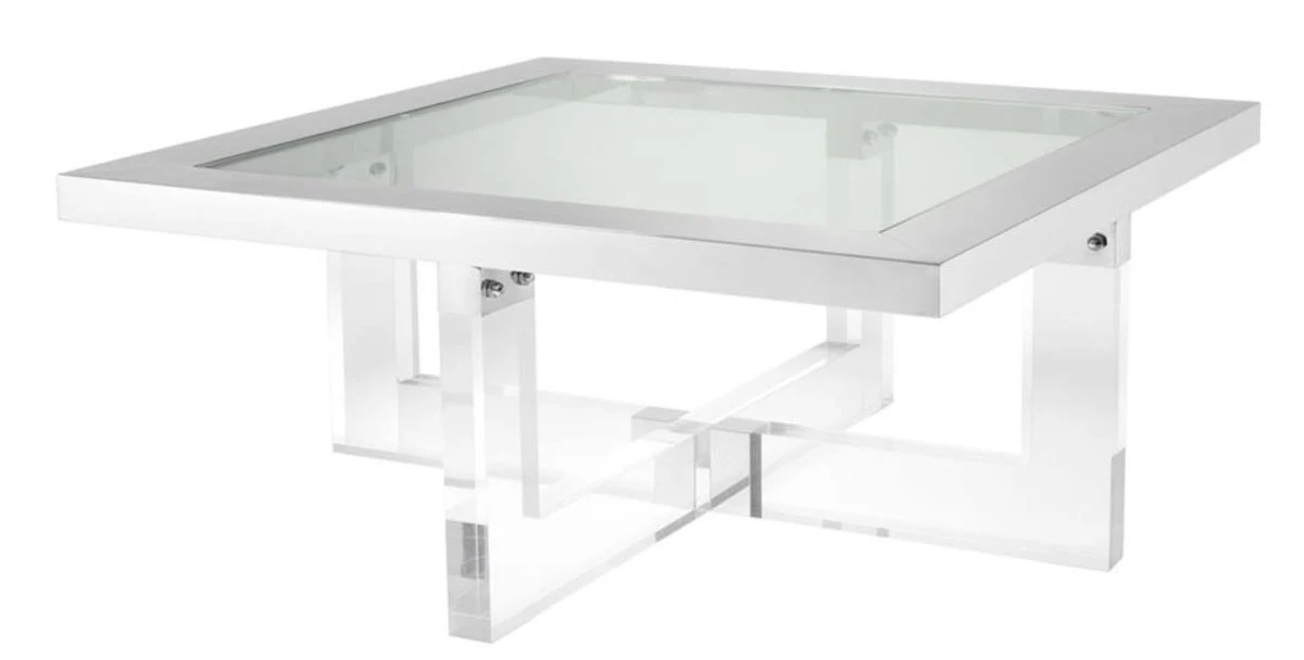 Luxury coffee table 100 x 100 x H. 43 cm - designer living room table