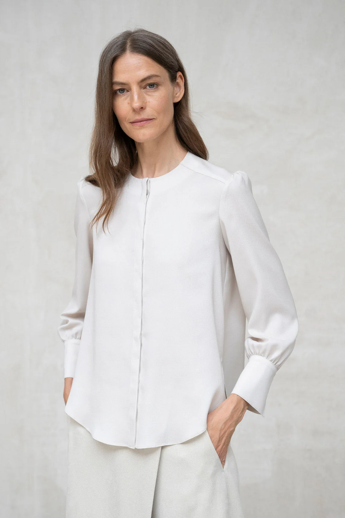 Beige Bluse von Rivera-Spanien Fermo