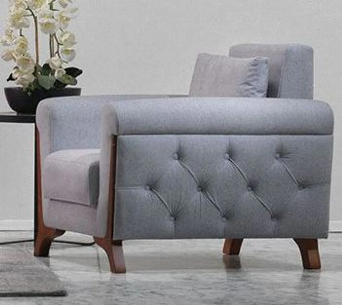 Designer Club Sessel Hamburg Taupe-Grau - Hotel Möbel