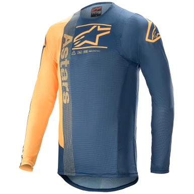 CAMISETA ALPINESTARS SUPERTECH FOSTER 21 AZUL / NARANJA