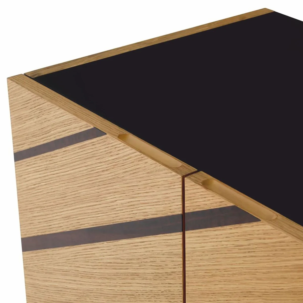 Luxury bar cabinet natural color / dark brown / bronze H. 175 cm - bar furniture