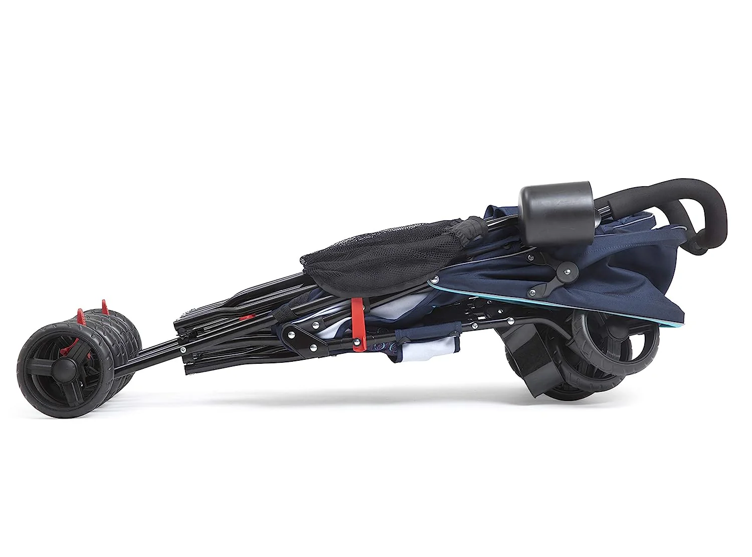 Kinder-LX-Side-by-Side-Kinderwagen – mit Liegefunktion, Aufbewahrung und kompaktem Zusammenklappen, Nachthimmel