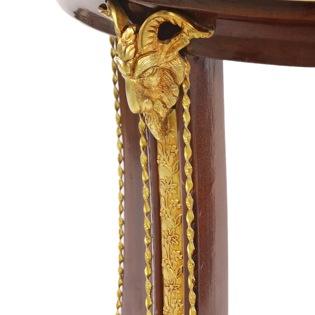 Baroque luxury side table mahogany / gold H 78 x 44 cm - side table furniture Louis XIV