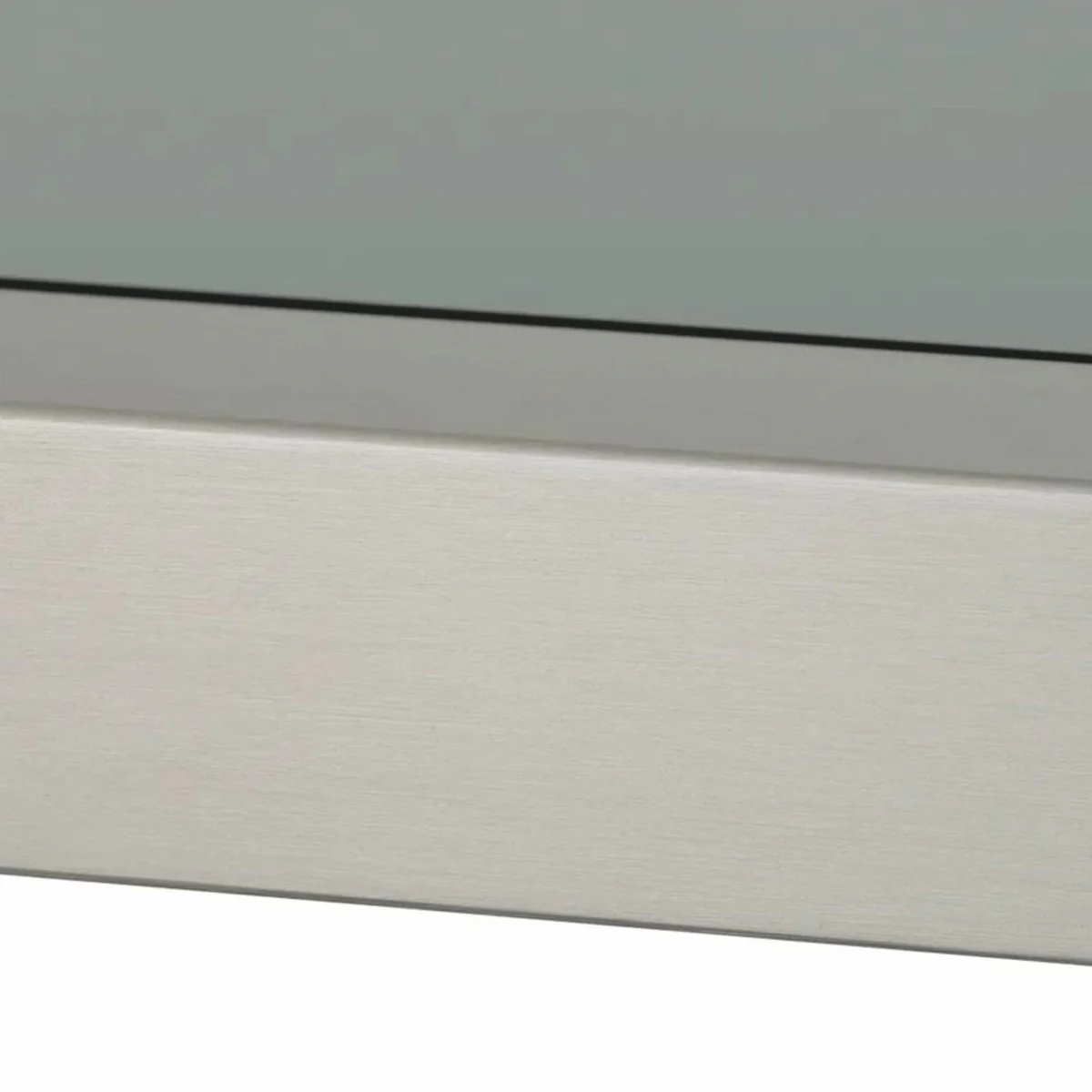 Luxury shelf cabinet with glass shelves silver / black / gray H. 240.5 cm - luxury furniture