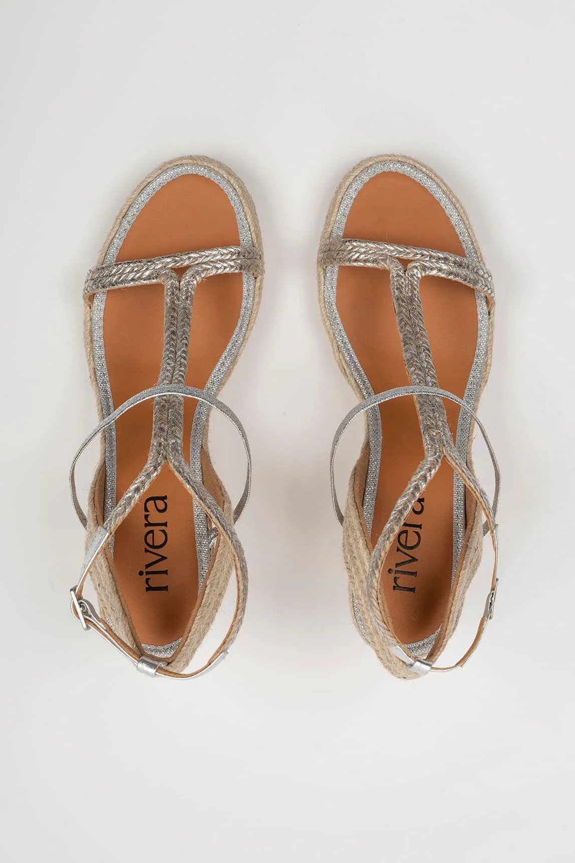 Rivera-Spain Silber Margaux Sandale