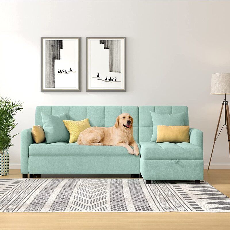 81.9'' Square Arm Sofa Bett