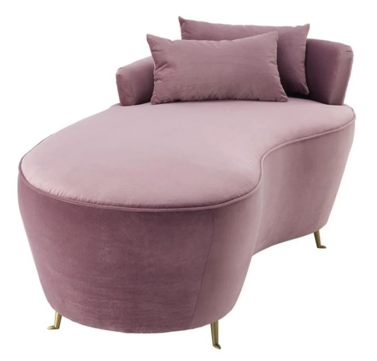Designer sofa purple 162 x 79 x H. 66 cm - luxury furniture