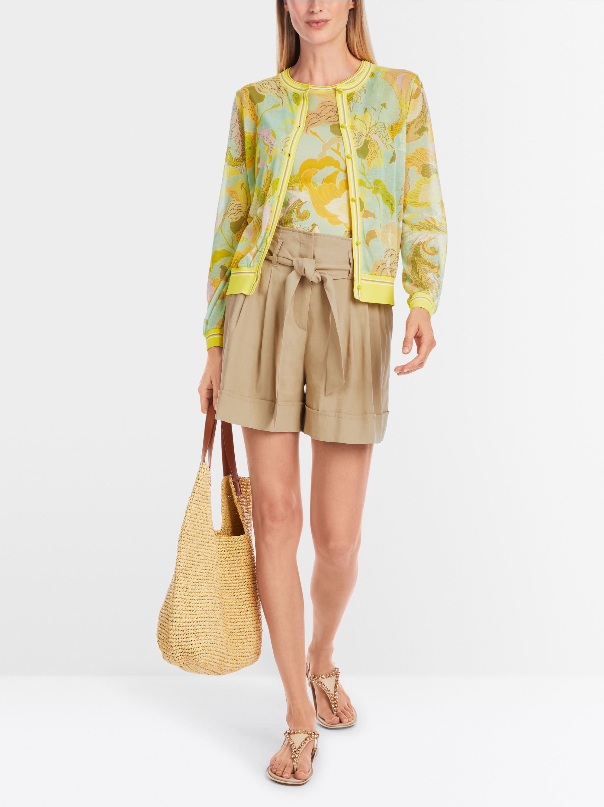 Strickjacke mit Marc-Cain-Print – Gestrickt in Deutschland