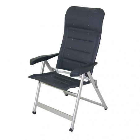 Midland Silla Direktor gris y negra - Silla plegable de camping