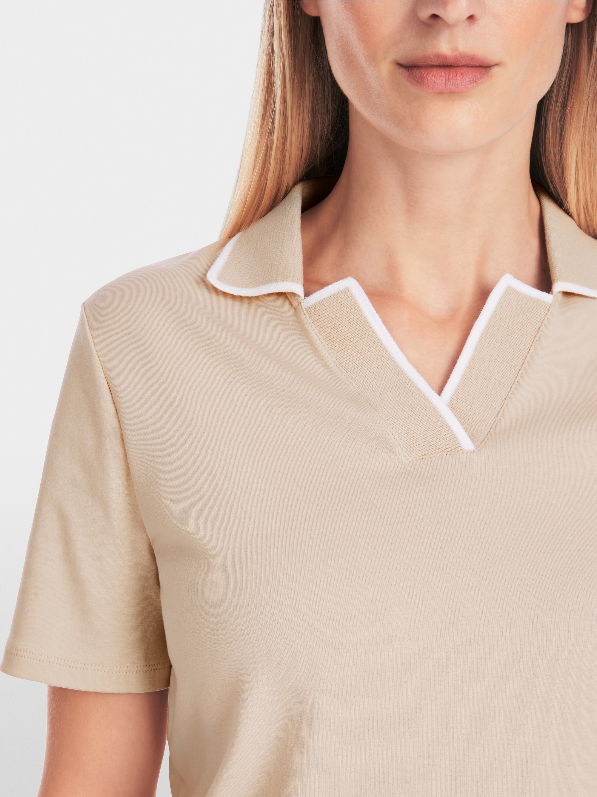 Poloshirt aus Baumwolljersey von Marc-Cain