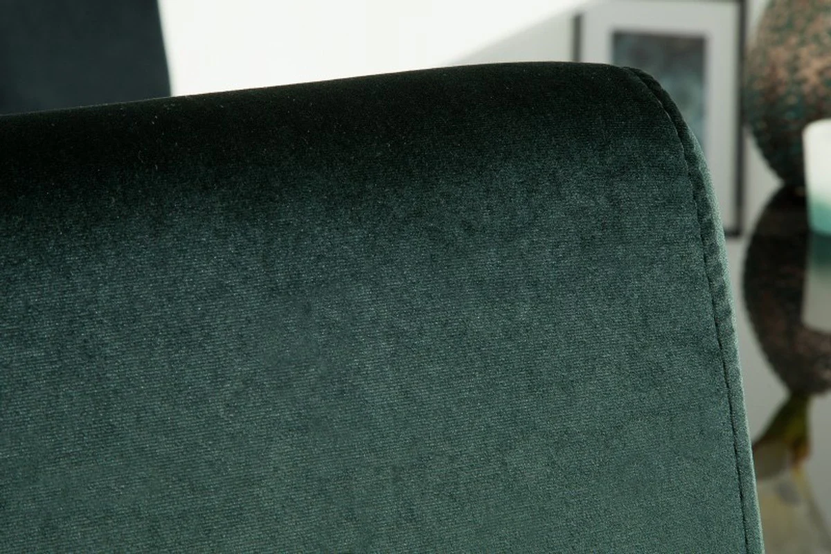 Designer dining room chair noble green - designer chair - modern baroque