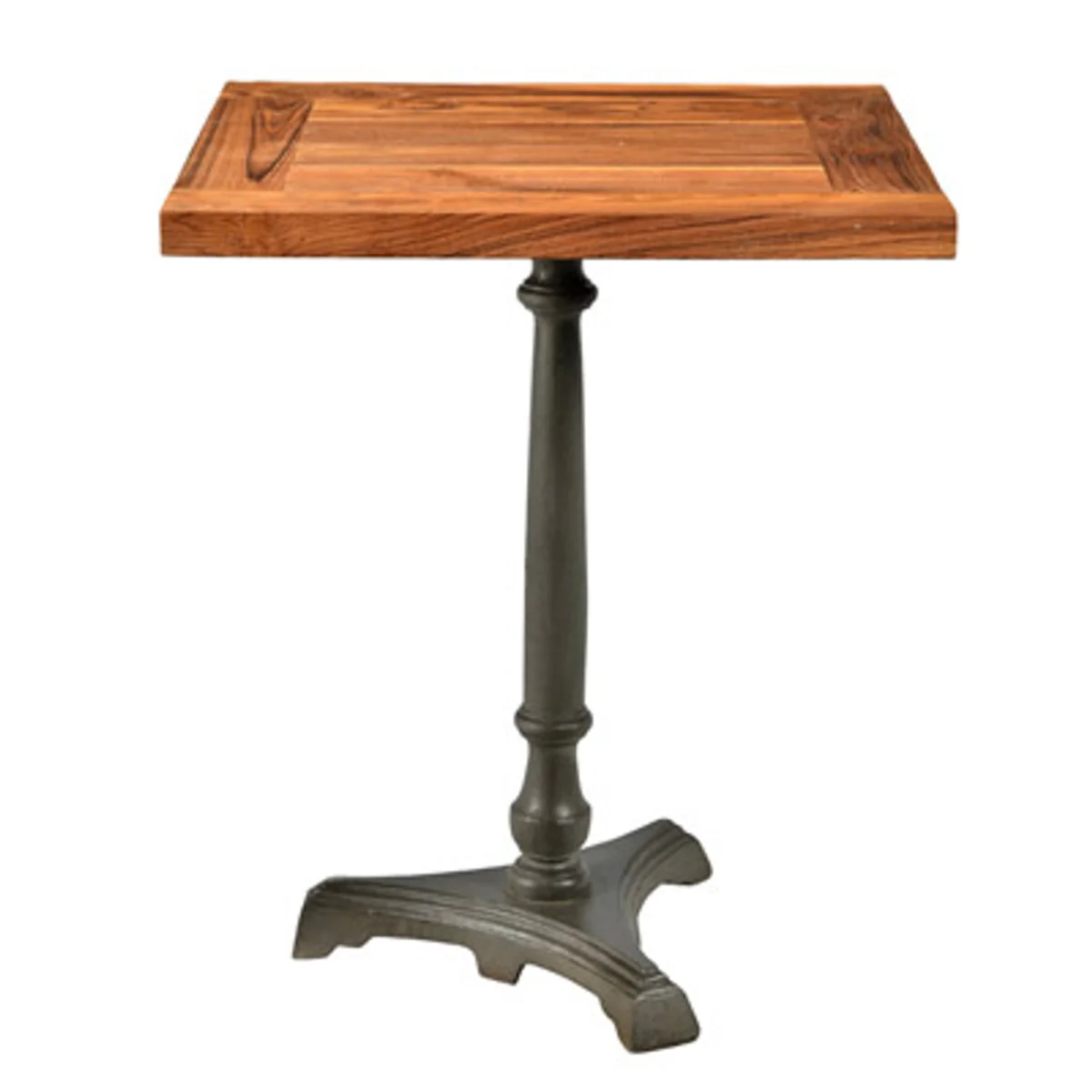 Art Nouveau luxury table / side table teak wood / iron Mod2 60 x 60 x H74 cm - Cafe Restaurant Furniture