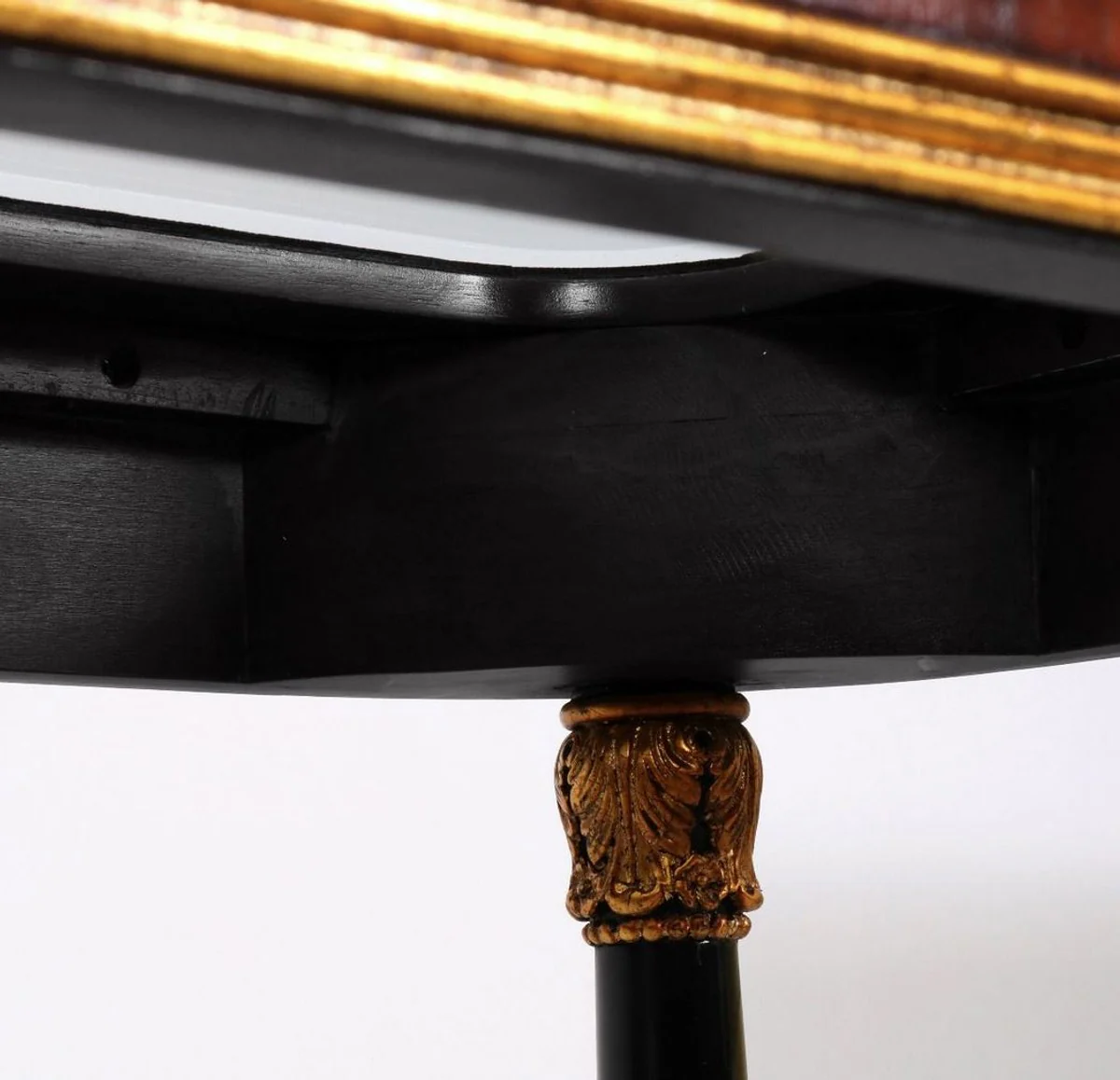 Country house style shelf cabinet antique black 70 x 39 x H. 197 cm - solid wood cabinet - bookcase - living room cabinet - country house style furniture