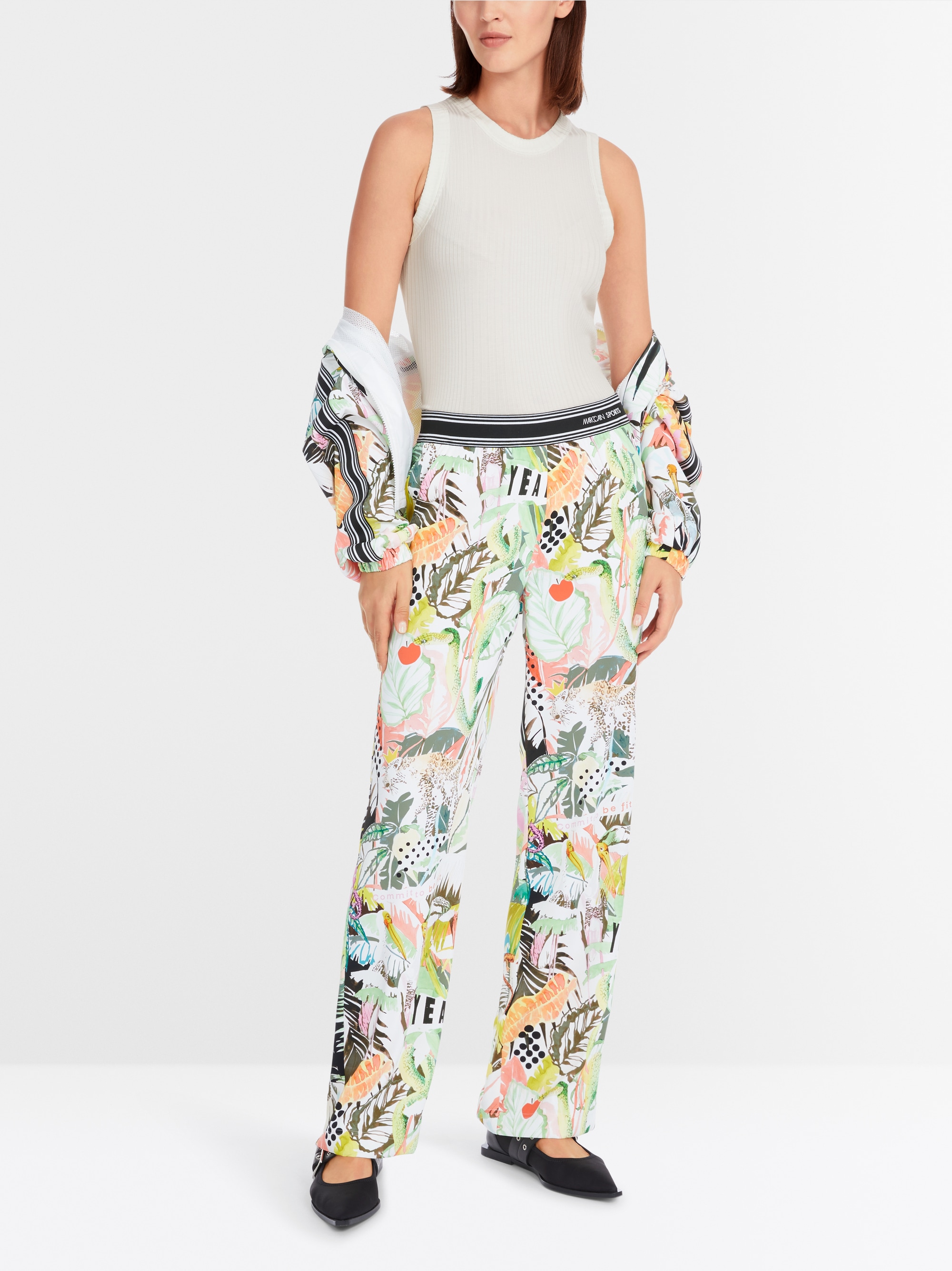 Marc-Cain Ärmelloses Oberteil aus Viskose-Stretch