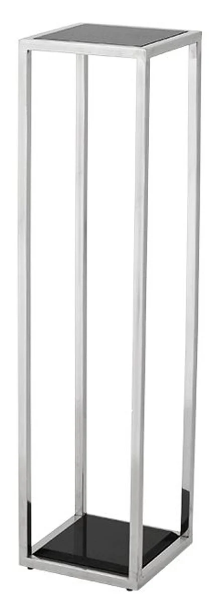 Luxury side table silver 25 x 25 x H. 100 cm - designer table furniture