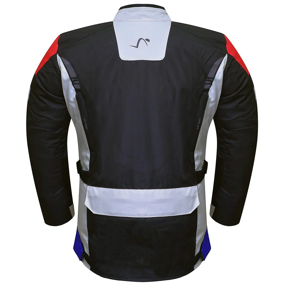 CHAQUETA OUT TRAIL - NEGRO / GRIS / AZUL