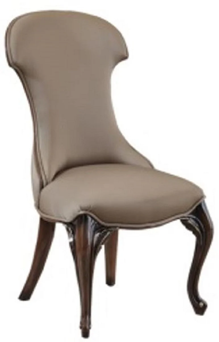 Luxury Baroque Dining Room Chair Set of 8 Multicolored / Gray / Dark Brown - Magnificent Dining Room Chairs in Baroque Style - Baroque Dining Room Furniture - Luxury Dining Room Furniture in Baroque Style