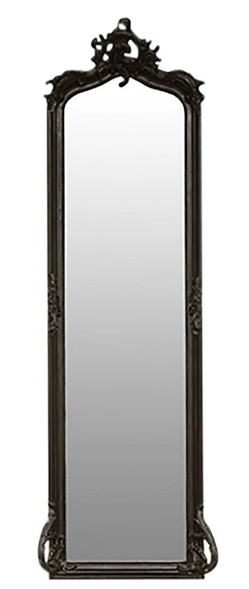 Baroque wall mirror black 54 x H. 172 cm - living room mirror in baroque style