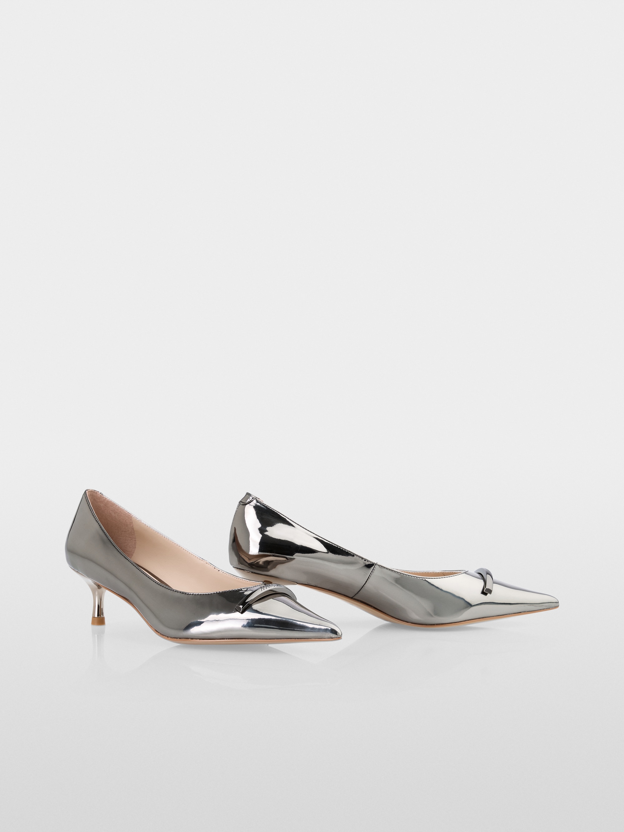 Spitze Pumps von Marc-Cain in Metallic-Spiegeloptik