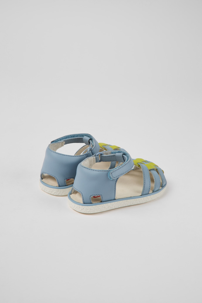 Miko Blaue und grüne Leder Sandalen für Jungen