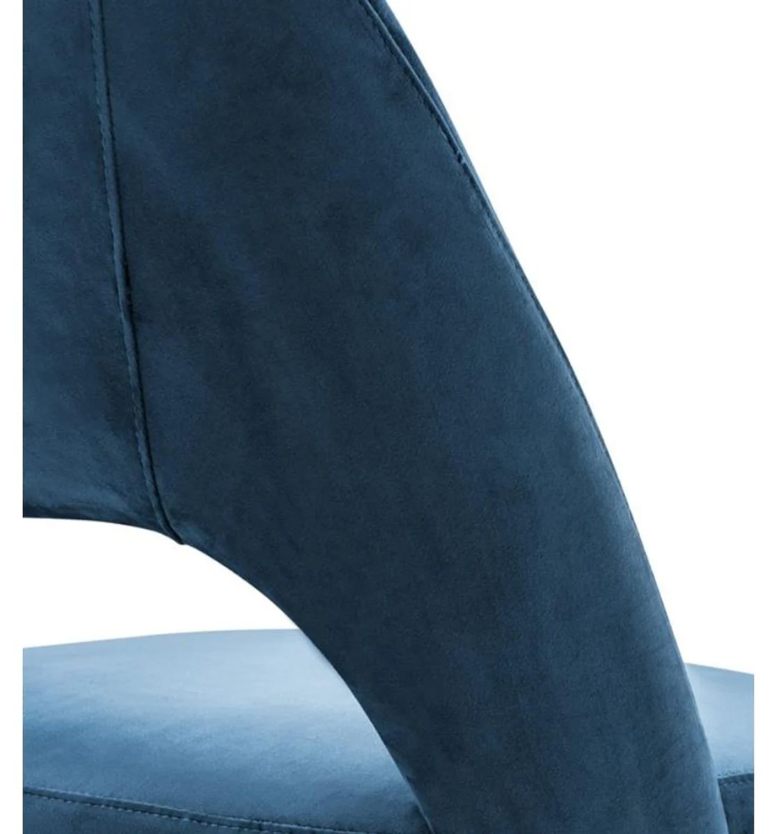 Luxury dining room chair blue / black 52 x 58 x H. 85 cm - Luxury dining room furniture