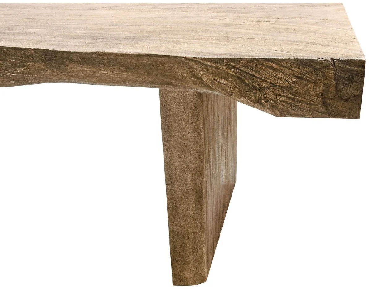 Country style dining table natural colors 300 cm - Huge rustic solid wood kitchen table - Rustic dining room furniture - Solid wood dining room furniture - Country style dining room furniture