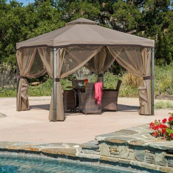 Franz 9.83 Ft. W X 9.83 Ft. D Metall Patio Gazebo