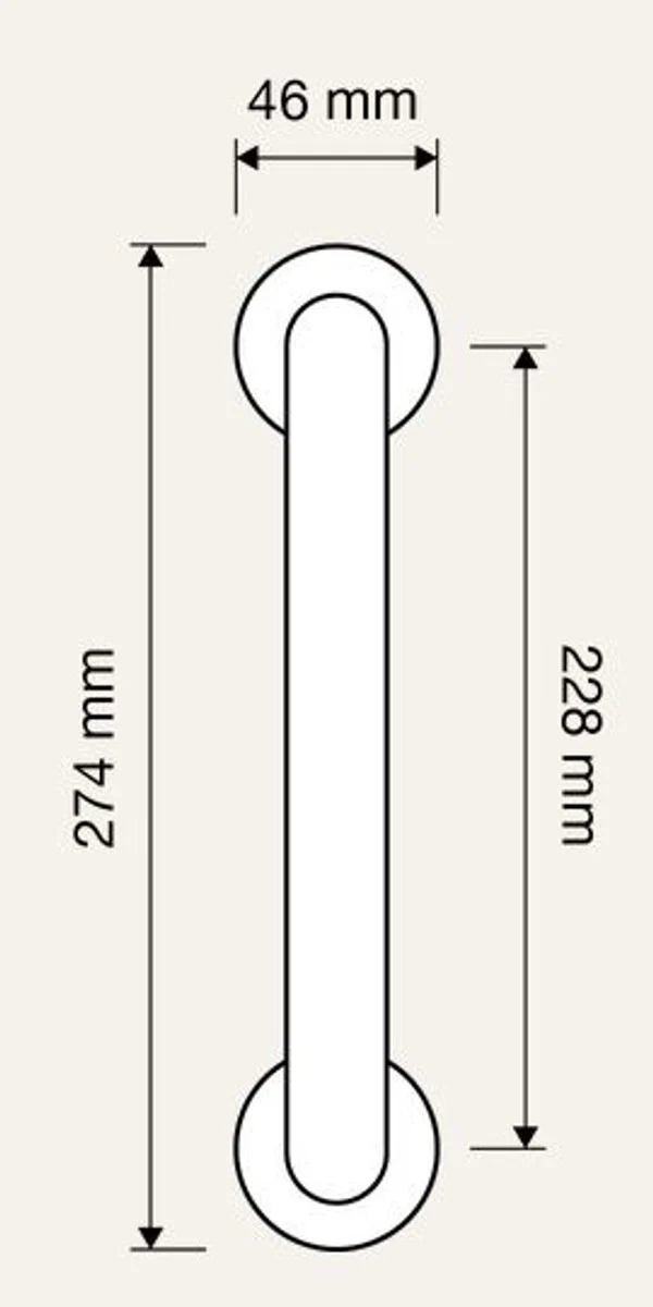 Baroque door handle set French gold 4.6 x H. 27.4 cm - Hotel & Restaurant Accessories