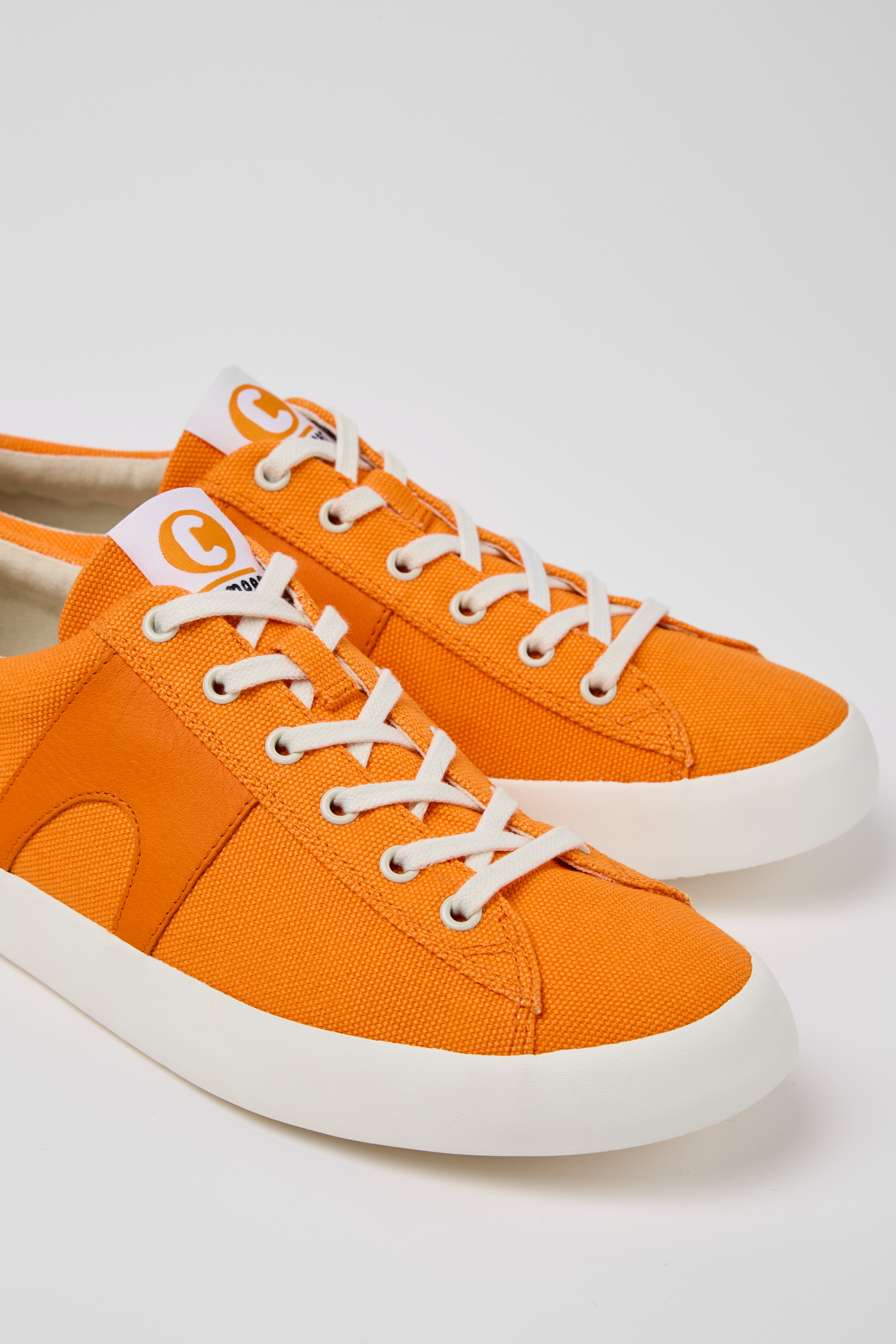 Imar - Orange Leder Turnschuhe für Herren