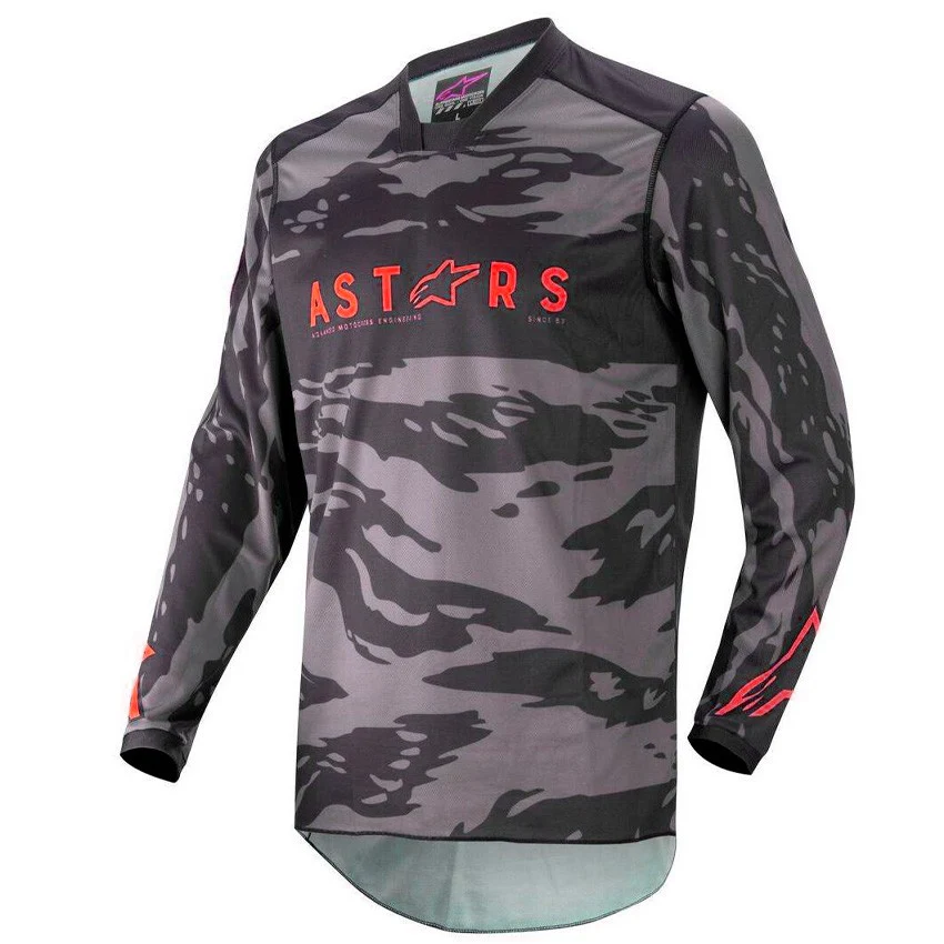 CAMISETA ALPINESTARs RACER TACTICAL NEGRO / GRIS / ROJO