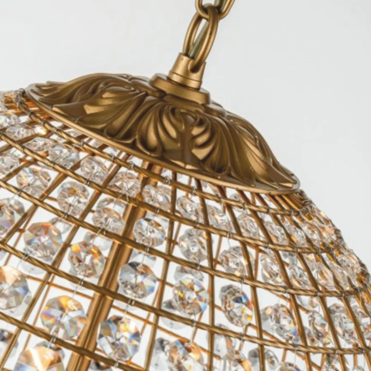 Baroque crystal chandelier gold Ø 40 x H. 50 cm - Baroque lights