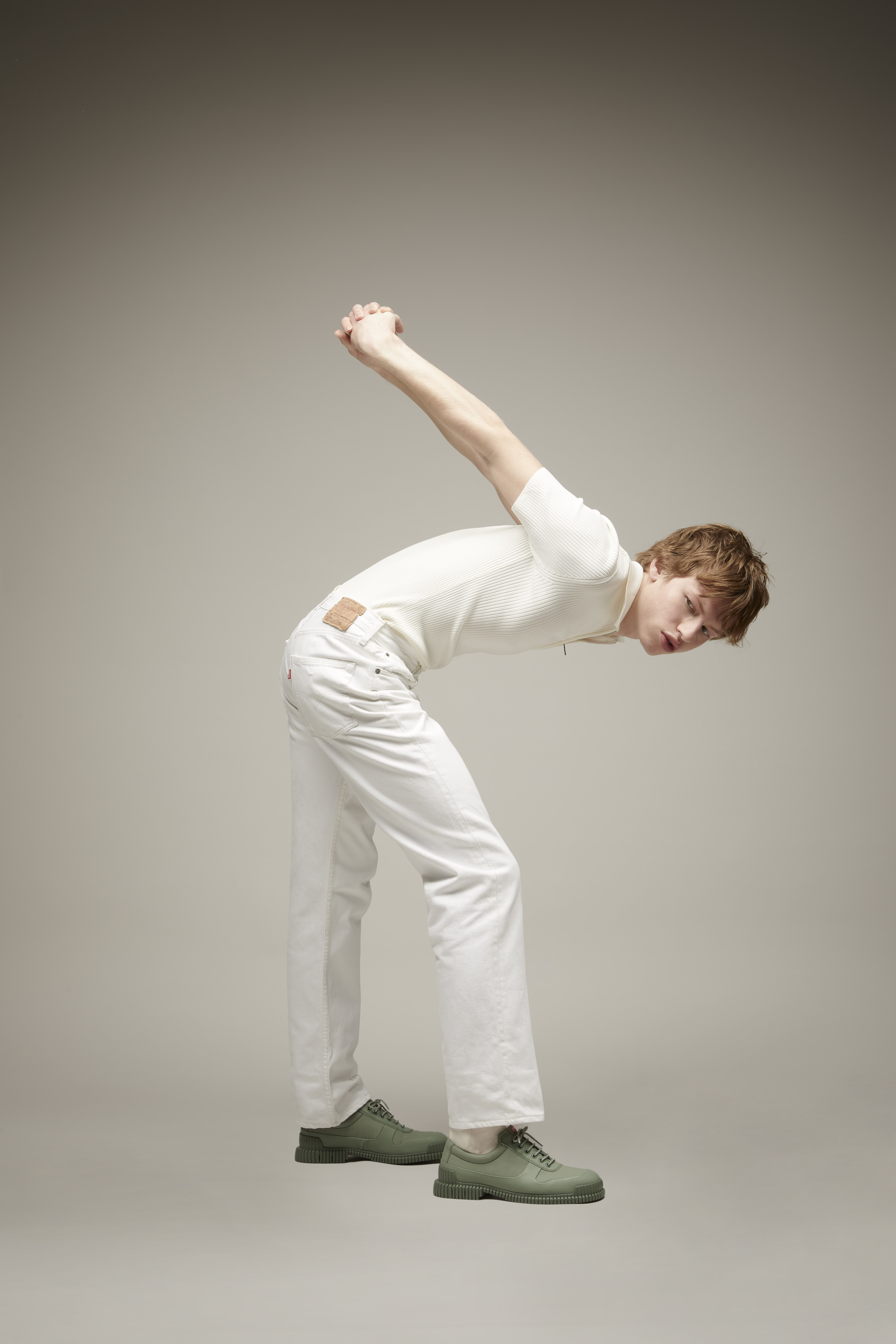 Pix - Grün recycelte Lederschuhe für Herren