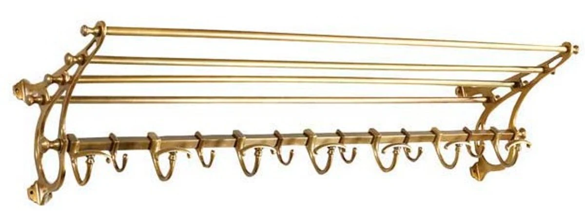 French luxury wall coat rack nickel-plated stainless steel brass colored coat rack La Rochelle - coat rack antique style baroque art nouveau hotel, cafe restaurant furniture