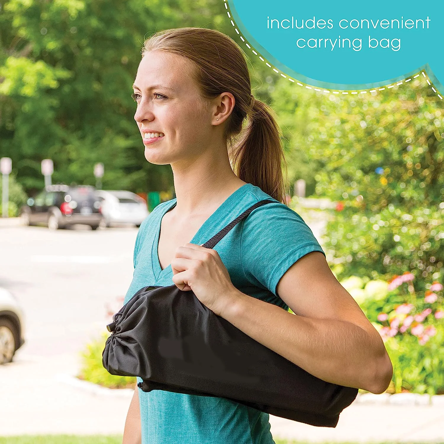 N Sit Tragbarer Sitzerhöhungsstuhl, Grau – Sitzerhöhung für den Innen-/Außenbereich – schnell, einfach und kompakt zusammenklappbar