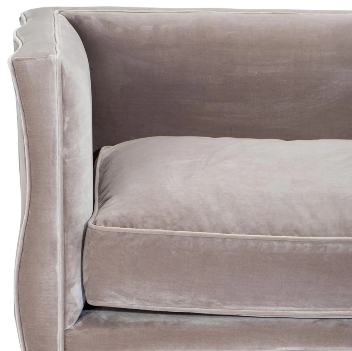 Living room sofa gray 225 x 79 x H. 75 cm - luxury velvet sofa