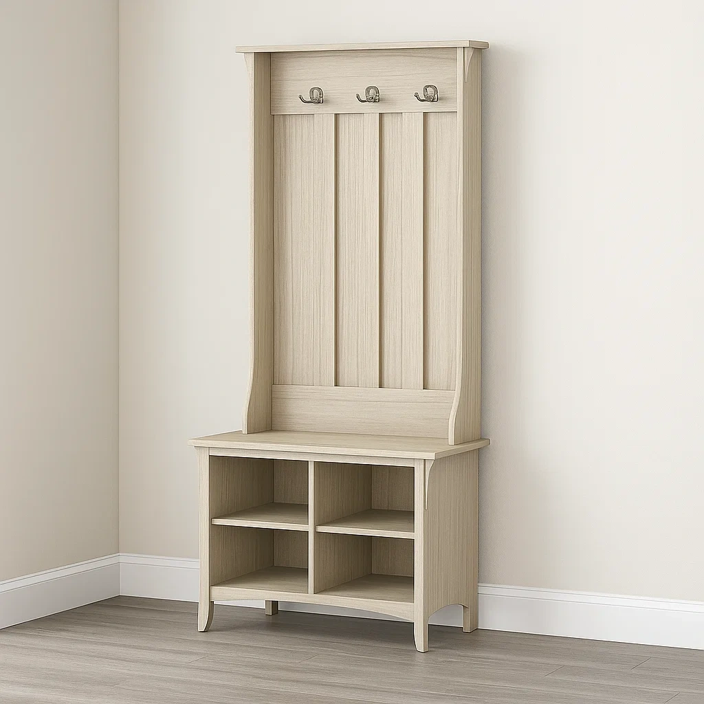 Flurschrank, Antikbronze, Spanplatte, geeignet für den Eingangsbereich, 81 x 41 x 173 cm