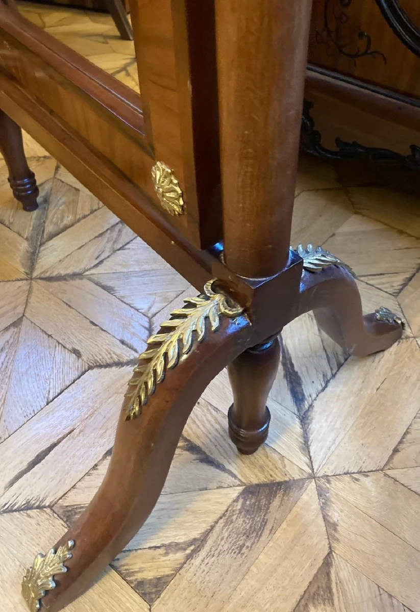 Baroque standing mirror brown / gold - swiveling solid wood mirror in baroque style - bedroom mirror - hotel mirror - bedroom furniture - baroque furniture - noble & magnificent