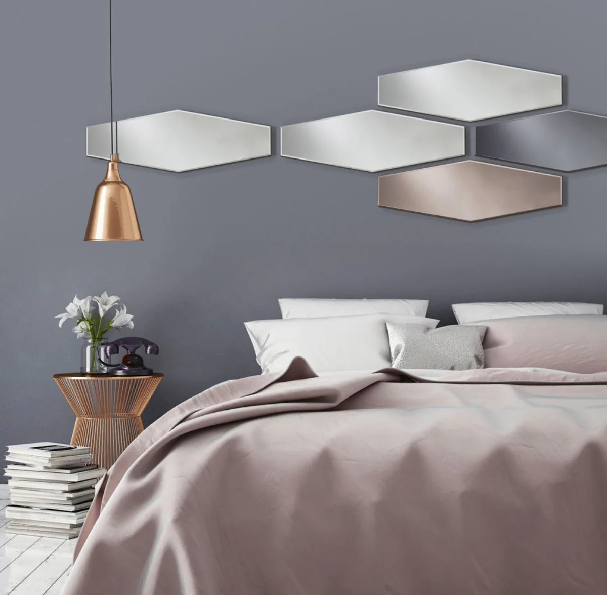 Designer mirror bronze 27 x H. 80 cm - designer collection