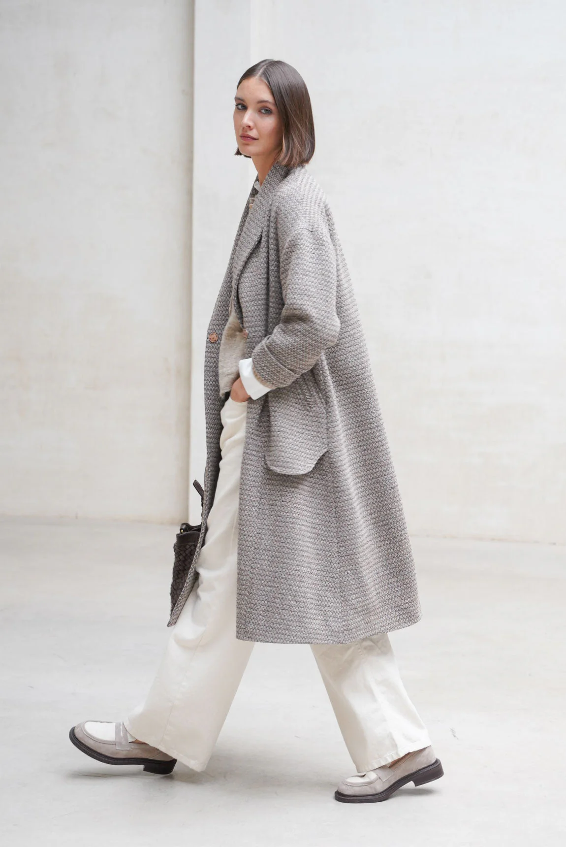 Rivera-Spanien Tivoli Mantel grau meliert