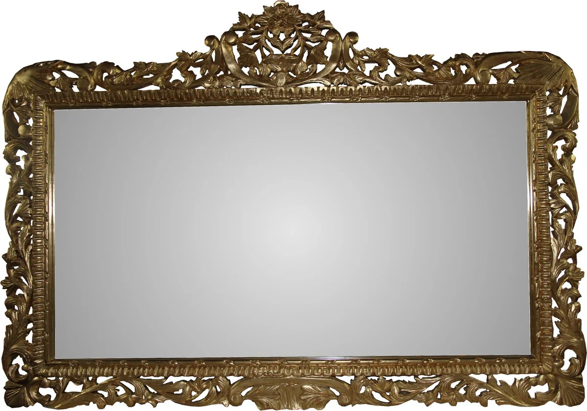 Baroque mirror gold handmade 168 x 116 cm - wooden mirror - baroque furniture
