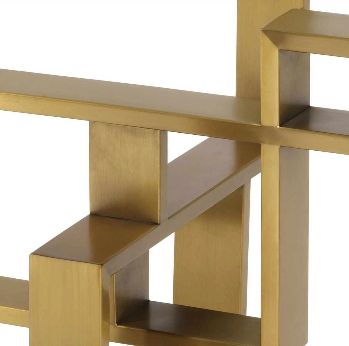 Luxury side table brass Ø 60 x H. 54.5 cm - Round stainless steel table with glass top - Luxury furniture - Living room furniture - Hotel furniture - Luxury furnishings - Living room furnishings