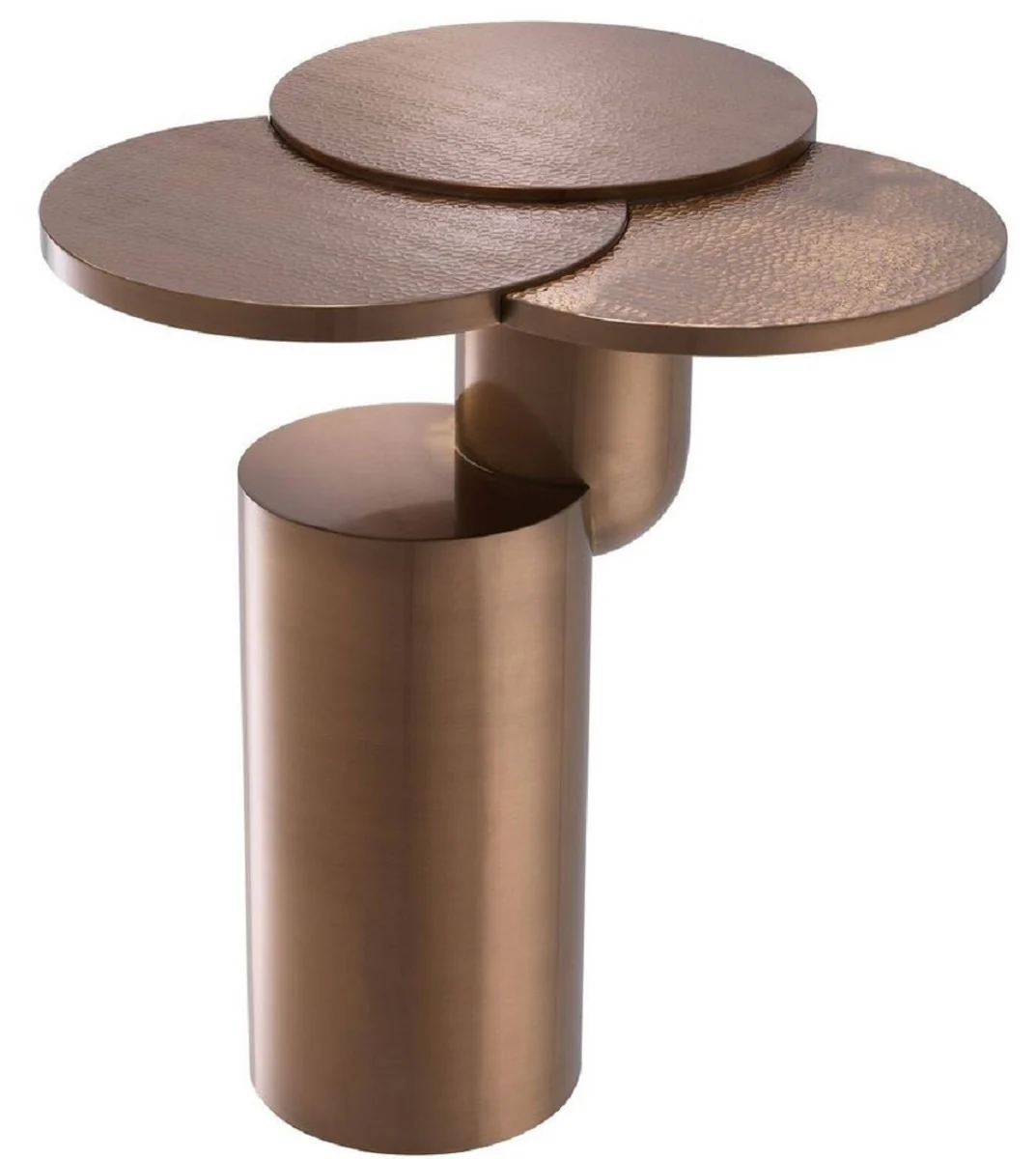 Luxury side table copper colored Ø 57 x H. 61.5 cm - Designer stainless steel table - Living room furniture - Luxury collection