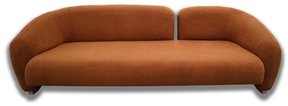 Luxury sofa brown / natural colors 260 x 100 x H. 100 cm - living room sofa - hotel sofa - living room furniture - hotel furniture - luxury furniture - luxury furnishings