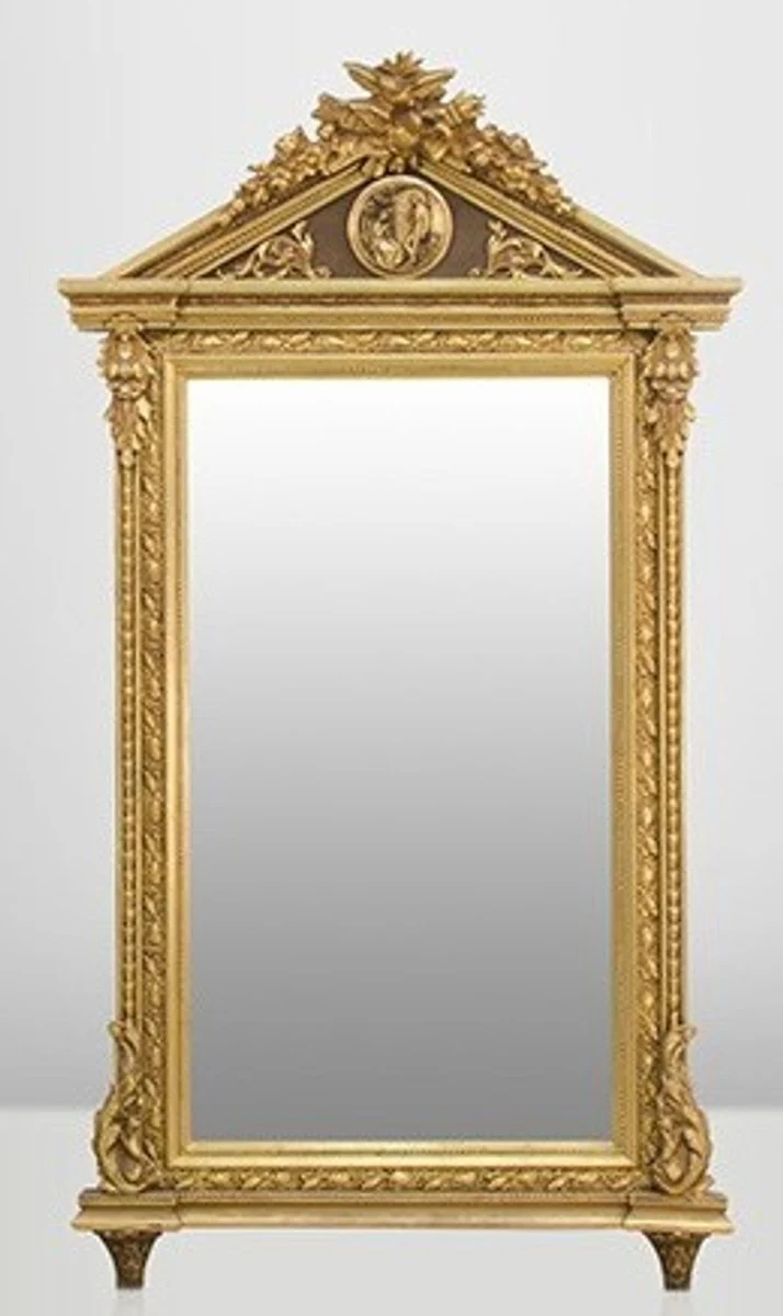 Baroque wall mirror gold H 204 cm W 113 cm - noble & magnificent