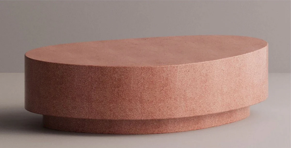 Luxury Concrete Coffee Table Red 142 cm - Living Room & Garden Furniture