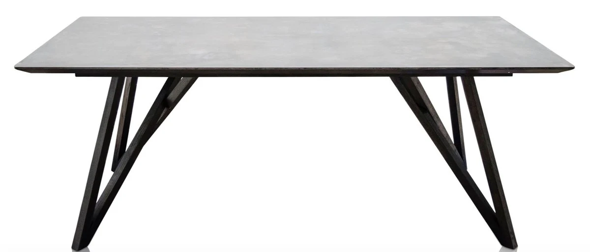 Dining table with mineral-coated table top - luxury dining room furniture