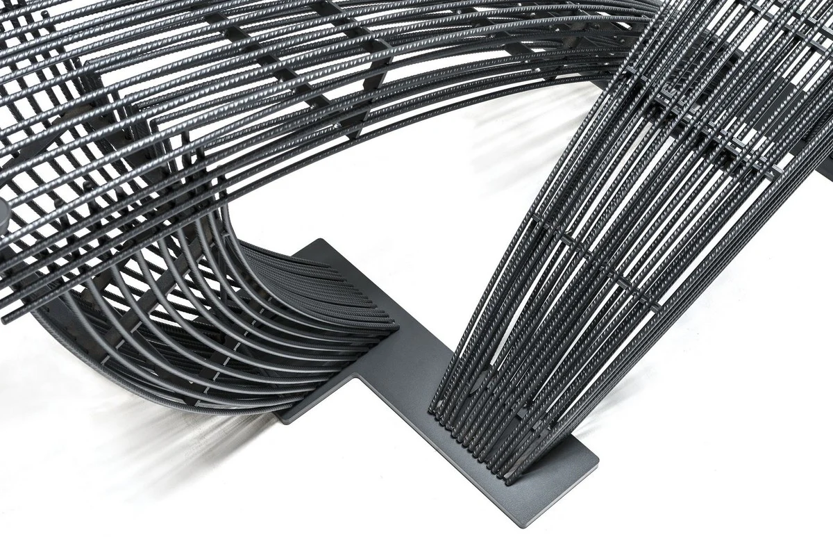 Luxury dining table with glass top gray - Various sizes - Made in Italy